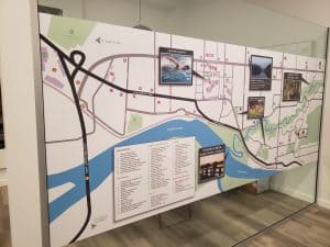 Indoor Vinyl Graphic with map