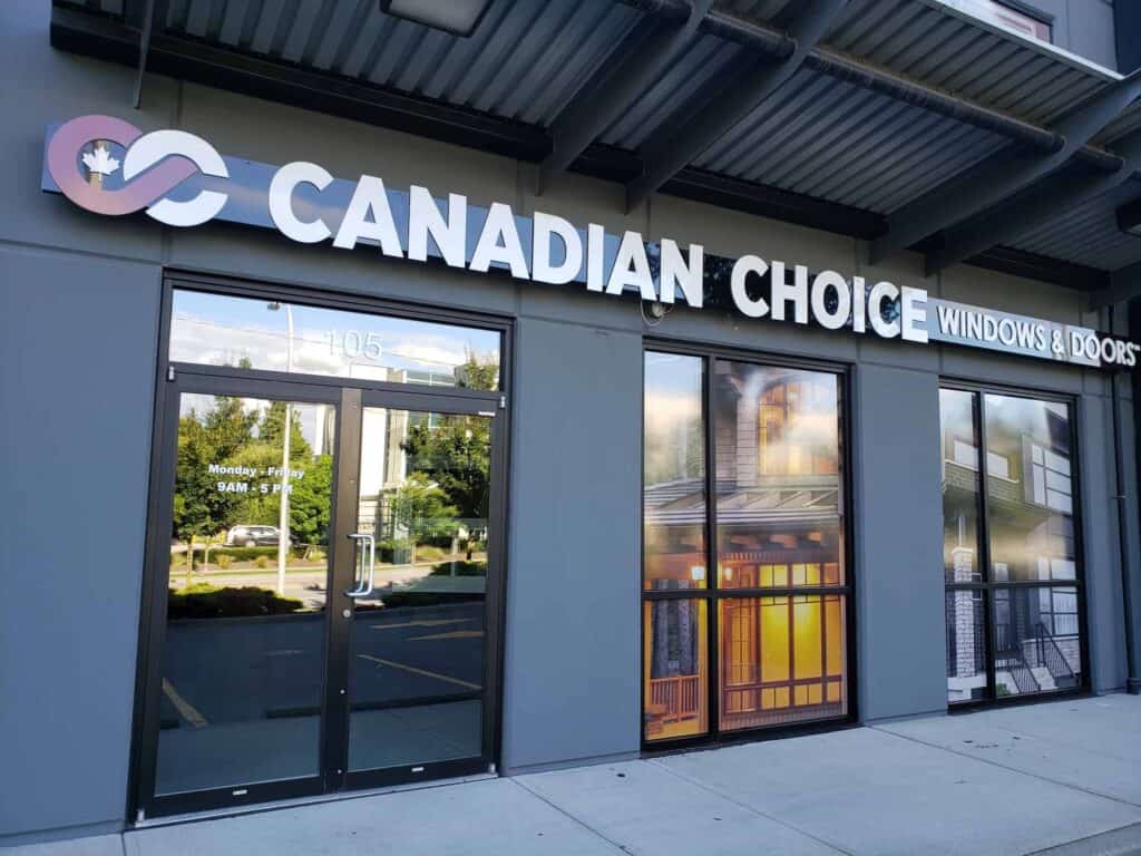 Outdoor store front sign