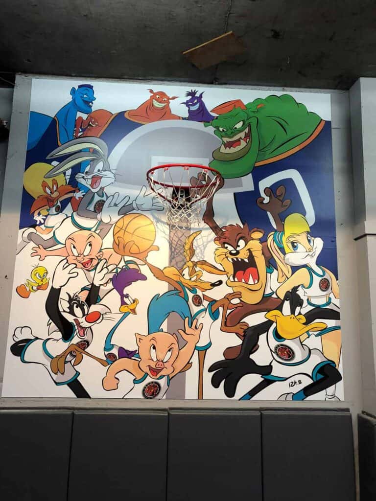 Indoor wall vinyl graphic