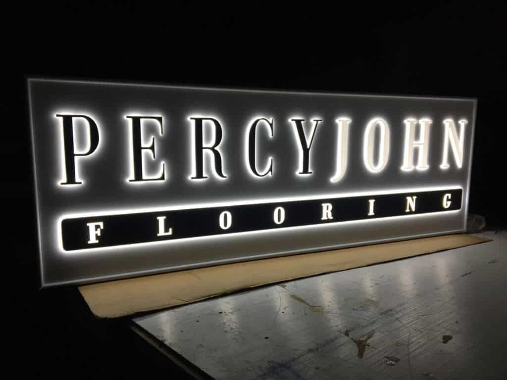 Indoor illuminated sign