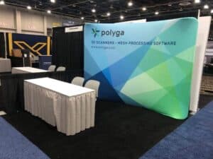 Trade event mesh banner