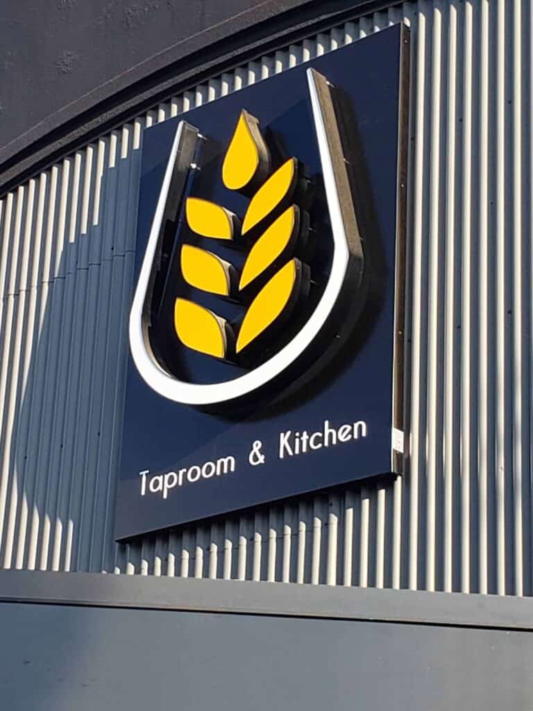 Exterior channel letter sign