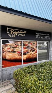 outdoor sign for pizzeria