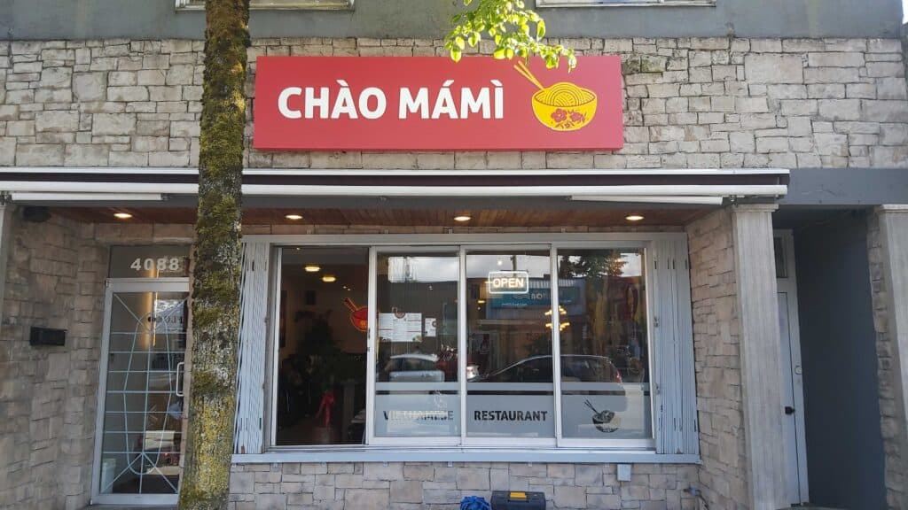 outdoor restaurant sign